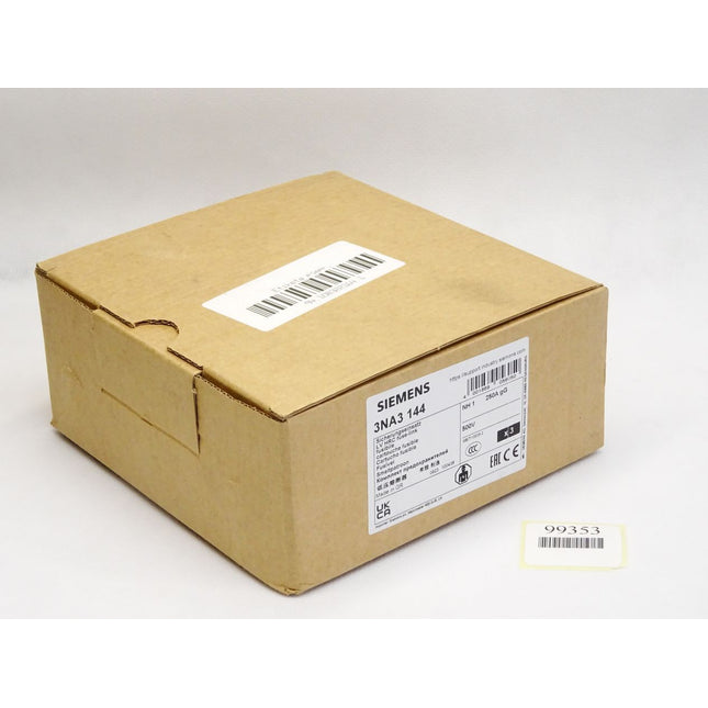 Siemens 3NA3144 Sicherungseinsatz NH1 250A gG 500V / Inhalt : 3 Stück / Neu OVP - Maranos.de