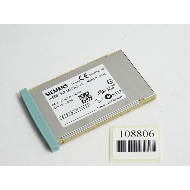 Siemens Memory Card 2MB 6ES7952-1AL00-0AA0 6ES7 952-1AL00-0AA0 - Maranos.de