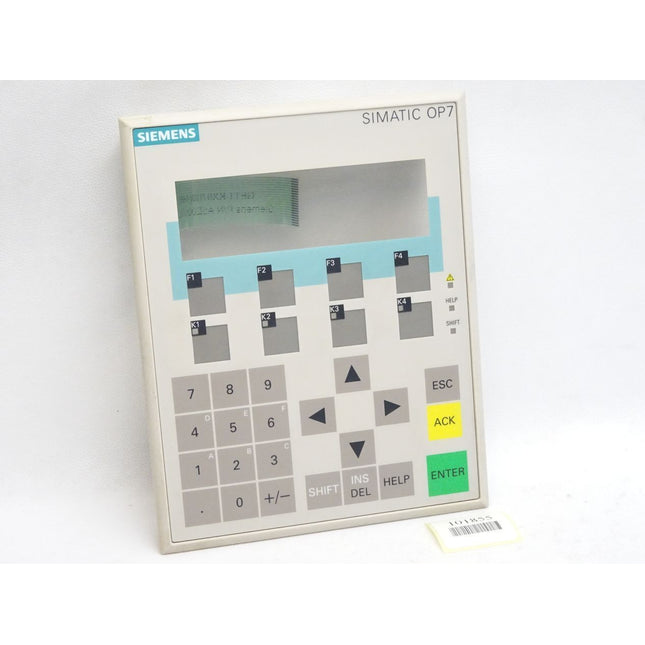 Siemens Front Panel OP7-PP OP7-DP OP7-DP12 A5E00076354 750104002 6AV3607-1JC Top Zustand - Maranos.de