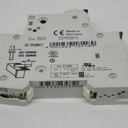 Siemens 5SY41 MCB B6 / 5SY4106-6 - Maranos.de