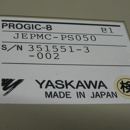YASKAWA PROGIC-8 JEPMC-PS050 S/N 351551-3-002 Controller - Maranos.de