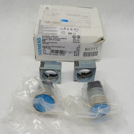 Siemens 2 Stück 3SB3500-0AA51-0PA0 / 3SB3 500-0AA51-0PA0 Drucktaster Blau NEU-OVP - Maranos.de