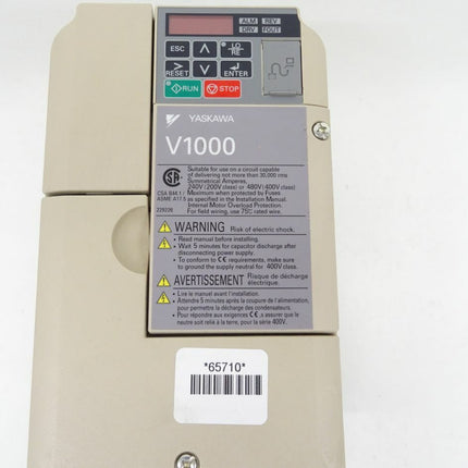 Yaskawa V1000 CIMR-VUBA0006EAB Frequenzumrichter 200V / 1 Phase / 6A / 5A - Maranos.de