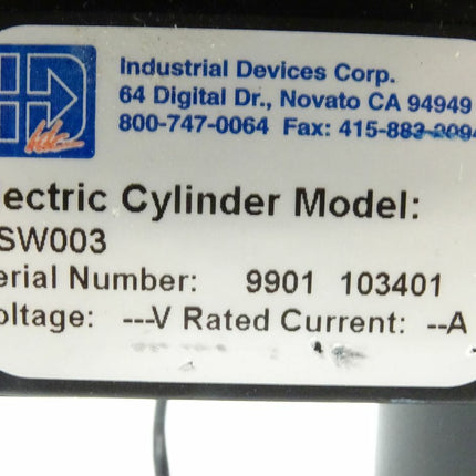 ID Industrial devices MSW003 electric cylinder model ohne Servomotor - Maranos.de