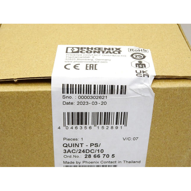 Phoenix Contact Stromversorgung 2866705 QUINT-PS/3AC/24DC/10 / Neu OVP versiegelt - Maranos.de