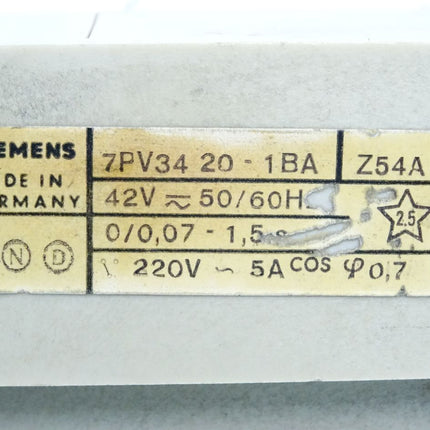 Siemens 7PV3420-1BA Zeitrelais - Maranos.de