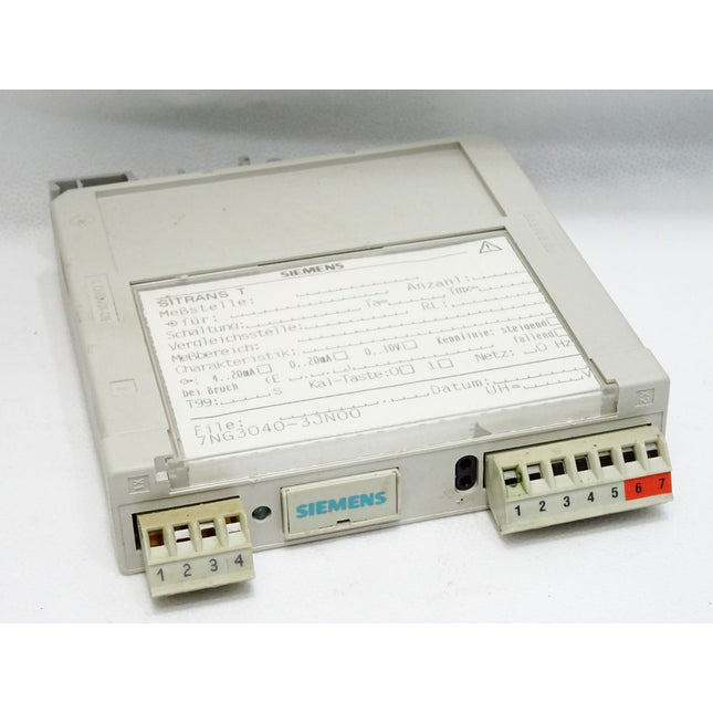 Siemens Sitrans T 7NG3040-3JN00 Messumformer - Maranos.de