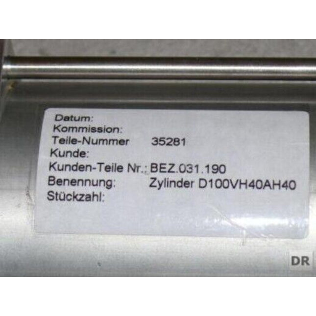 RAS Zylinder Pneumatik / D100VH40AH40 // Pneumatikzylinder Zylinder Pneumatic - Maranos.de