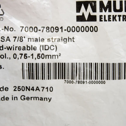 Murr Elektronik 7000-78091-0000000 Schneidklemmanschluss / Neu OVP - Maranos.de