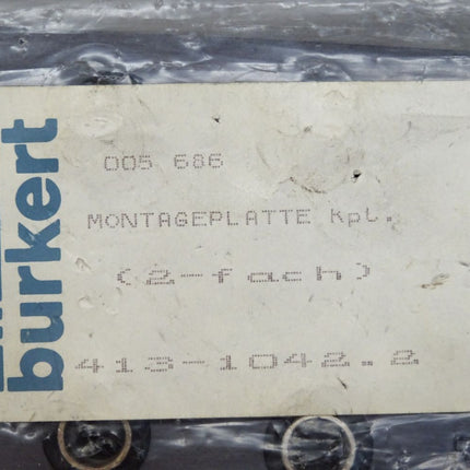 Bürkert Montageplatte 2-fach 413-1042.2 / Neu OVP - Maranos.de