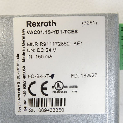 Rexroth R911172852 VAC01.1S-YD1-TCES - Maranos.de