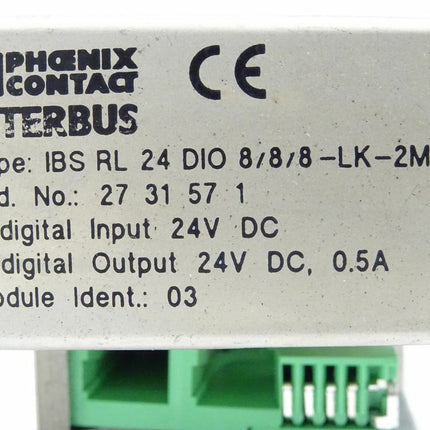 Phoenix Contact 2731571 INTERBUS IBS RL 24 DIO 8/8/8-LK-2MBd - Maranos.de
