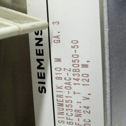 Siemens SINUMERIK 810 M GA. 3 6FC3551-0AC-Z vollständig bestückt siehe Fotos - Maranos.de