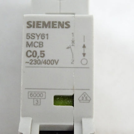 Siemens Leitungsschutzschalter 5SY61 MCB C0,5 5SY6105-7 / Neu - Maranos.de