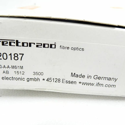 Ifm Efector200 E20187 / FE-30-A-A-M16/1M / Lichtwellenleiter Einweglichtschranke / Neu OVP - Maranos.de