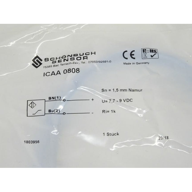 Schönbuch Sensor ICAA 0808 Kabel / NEU-versiegelt - Maranos.de