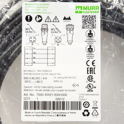 Murr Elektronik 7000-40021-6341000 / Neu OVP - Maranos.de