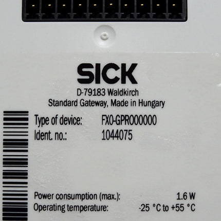 Sick 1044075 FX0-GPRO00000 Sicherheitssteuerung Flexi Soft - Maranos.de