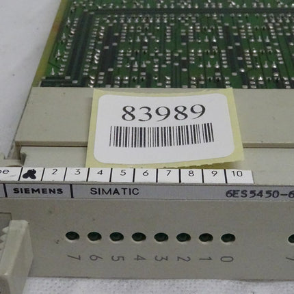 Siemens Simatic 6ES5450-6AA12 / 6ES5 450-6AA12 / E:1 - Maranos.de