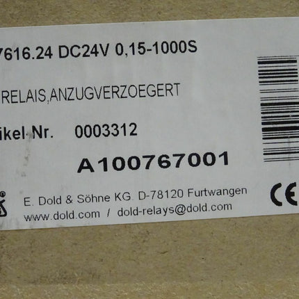E. Dold & Söhne KG EH7616.24 Artikelnummer 0003312 Zeitrelais Relais NEU/OVP - Maranos.de