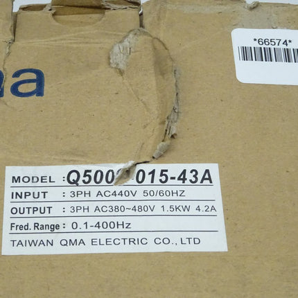 Qma Q5000-015-43A Inverter 1,5kW / 460V / 3 Phase Q5000 NEU-OVP - Maranos.de