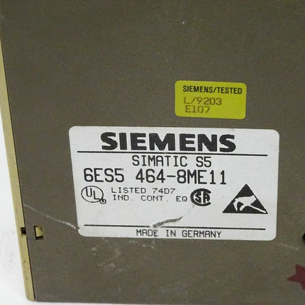 Siemens Simatic S5 6ES5464-8ME11 / 6ES5 464-8ME11 - Maranos.de