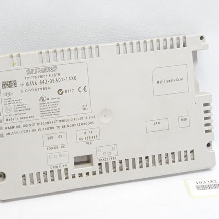 Siemens Backcover Rückschale Panel TP177B PN/DP-6 CSTN 6AV6642-0BA01-1AX0 6AV6 642-0BA01-1AX0 - Maranos.de