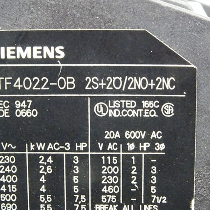 Siemens 3TF4022-0B Schütz - Maranos.de