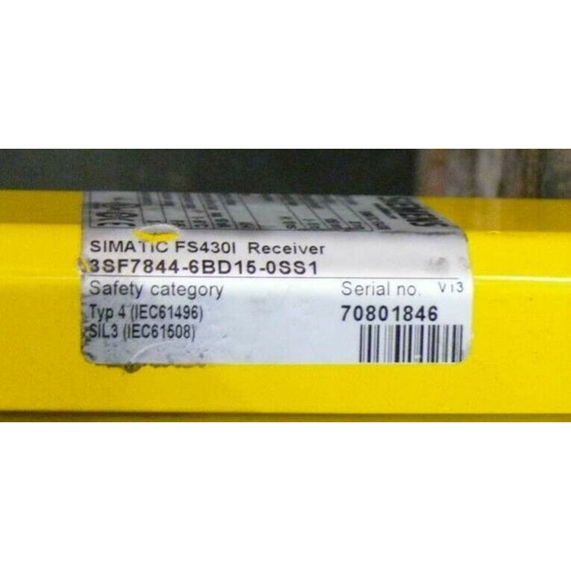 1x Siemens Simatic 3SF-7844-6BD15-0SS1 Receiver FS430I FS430l Lichtschranke - Maranos.de
