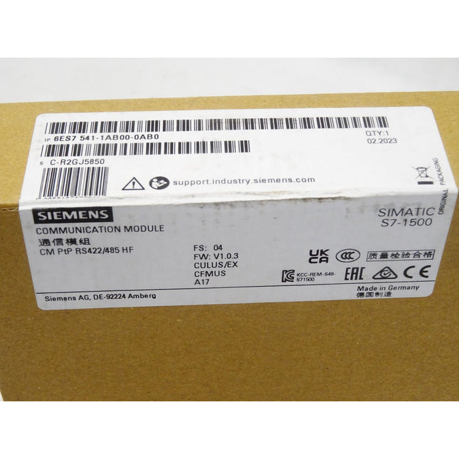 Siemens S7-1500 6ES7541-1AB00-0AB0 6ES7 541-1AB00-0AB0 / Neu OVP versiegelt - Maranos.de