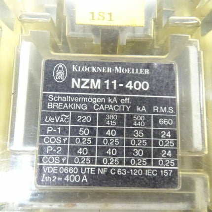Klöckner Moeller NZM11-400 Lasttrennschalter Eaton 250 - 400A - Maranos.de