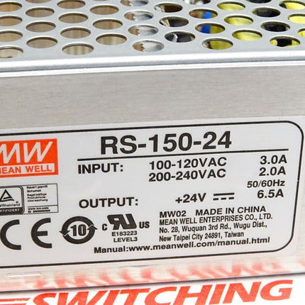 Mean Well RS-150-24 AC/DC-Netzteilbaustein / Neu OVP - Maranos.de