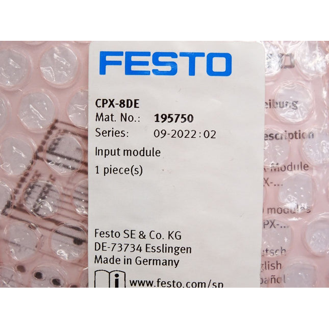 Festo 195750 CPX-8DE Eingangsmodul / Neu OVP versiegelt - Maranos.de