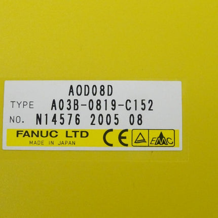 Fanuc AOD08D digitale Ausgabeeinheit A03B-0819-C152 // N14576 2005 08 NEU - Maranos.de
