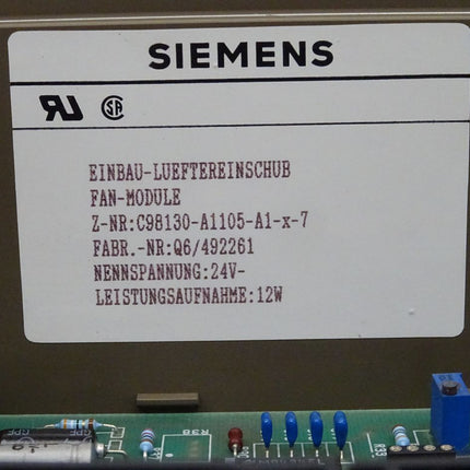 Siemens Simatic S5 6ES5988-3NA11 / 6ES5 988-3NA11 Einbau-Lüftereinschub NEU - Maranos.de