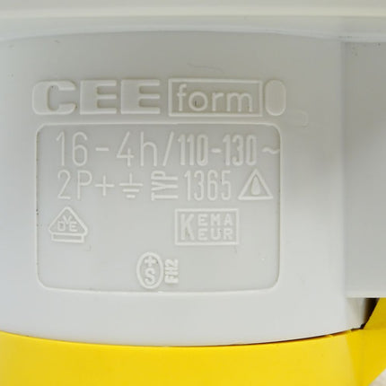 Mennekes CEE form 16-4h/110-130~ 2P+ Typ 1365 16A 3-polig / Neu - Maranos.de