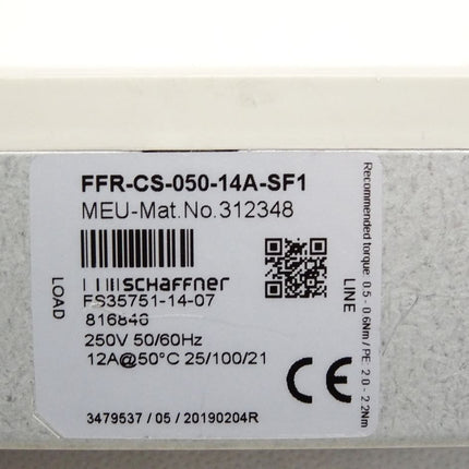 Schaffner Funkentstörfilter FFR-CS-050-14A-SF1 312348 / Neuwertig - Maranos.de