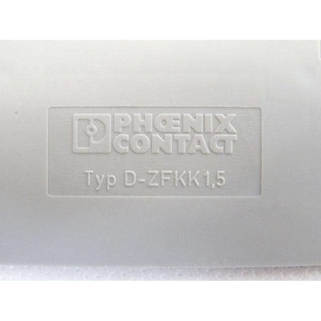 Phoenix Contact 3005879 D-ZFKK1,5 End Platte Inhalt:5 Stück / Neu - Maranos.de