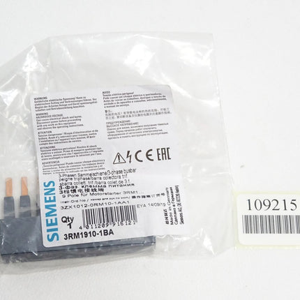 Siemens 3-Phasen Sammelschiene 3RM1910-1BA / Neu OVP - Maranos.de