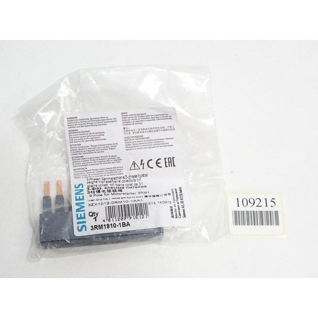 Siemens 3-Phasen Sammelschiene 3RM1910-1BA / Neu OVP - Maranos.de