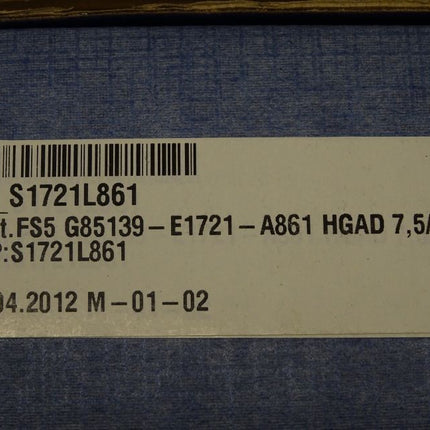 Siemens G85139-E1721-A861/ G851 39-E1721-A861 versiegelt NEU/OVP - Maranos.de