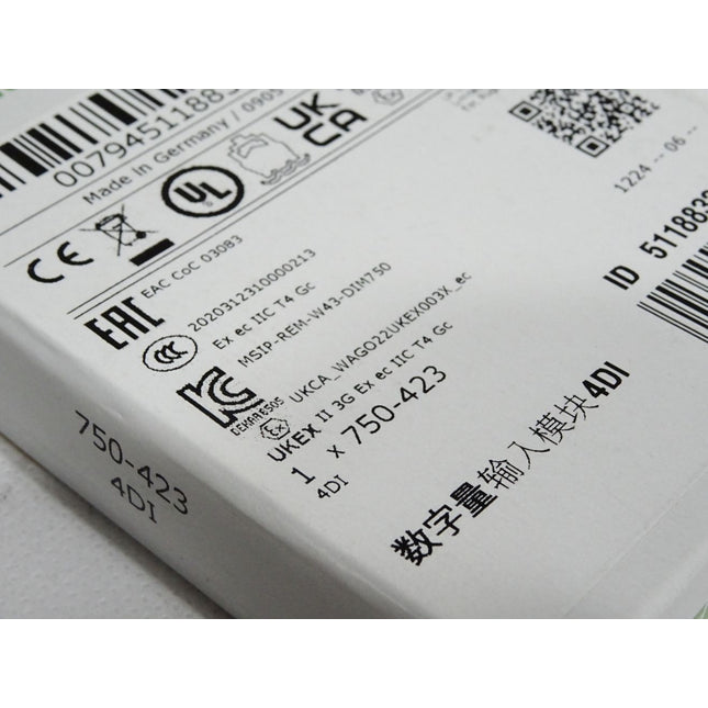 Wago 750-423 4-Kanal-Digitaleingang / Neu OVP versiegelt - Maranos.de