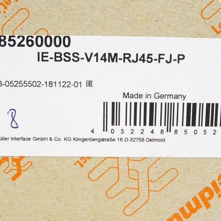 Weidmüller IE-BSS-V14M-RJ45-FJ-P / 1085260000 / Inhalt : 8 Stück / Neu OVP - Maranos.de