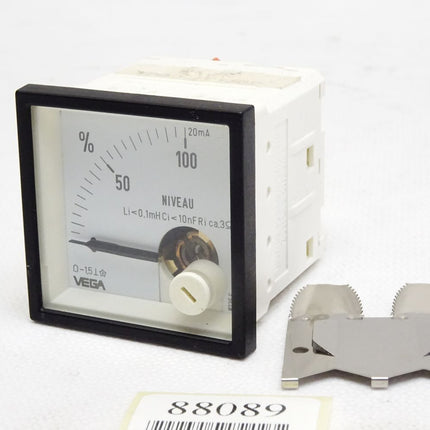 Vega Analoges Einbaumessgerät Voltmeter 0-20mA 0-100% ca. 48x48mm - Maranos.de