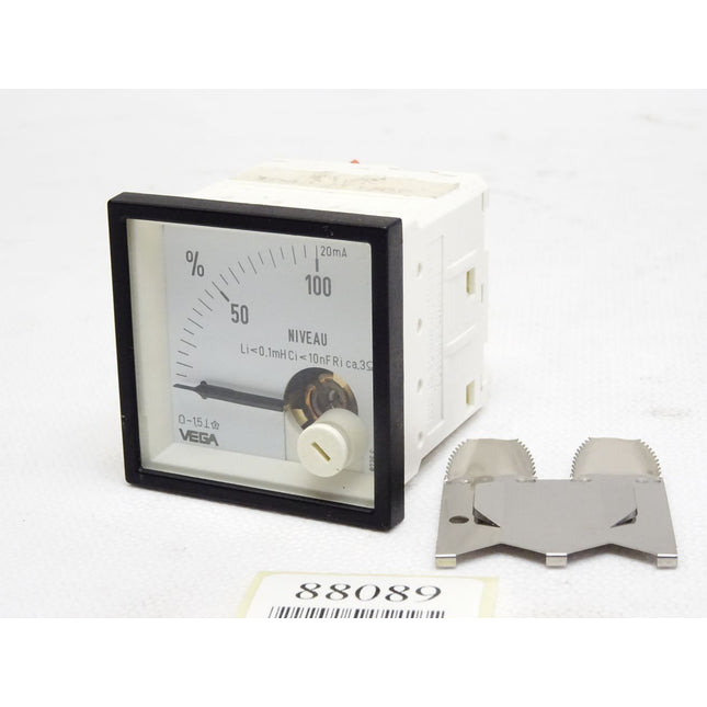 Vega Analoges Einbaumessgerät Voltmeter 0-20mA 0-100% ca. 48x48mm - Maranos.de