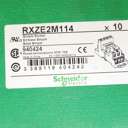 Schneider Electric RXZE2M114 940424 Simple Socket / Inhalt : 10 Stück / Neu OVP - Maranos.de