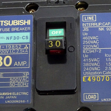 Mitsubishi No-Fuse Breaker NF30-CS 30A - Maranos.de