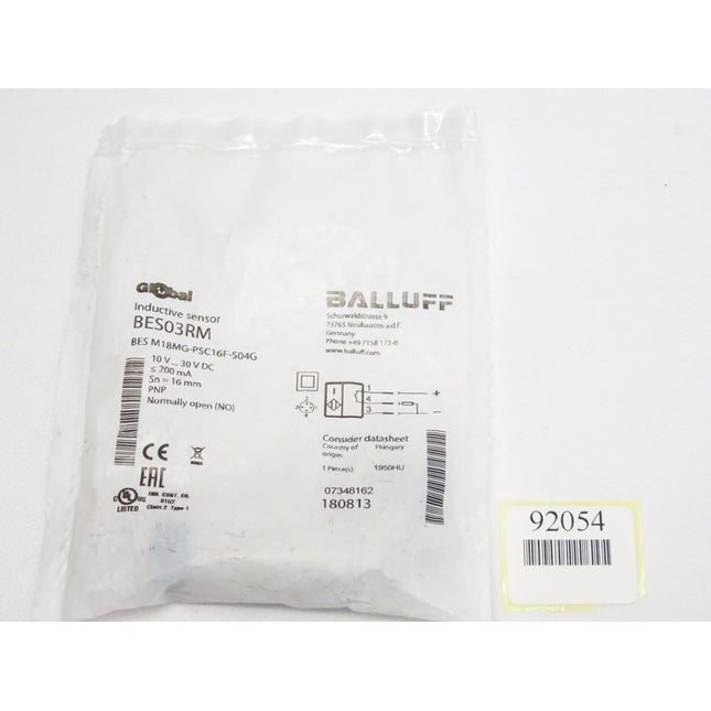 Balluff Inductive Sensor BES03RM BES M18MG-PSC16F-S04G / Neu OVP - Maranos.de