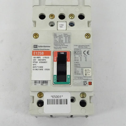 Cutter-Hammer E125B Leistungsschalter 100Amps - Maranos.de