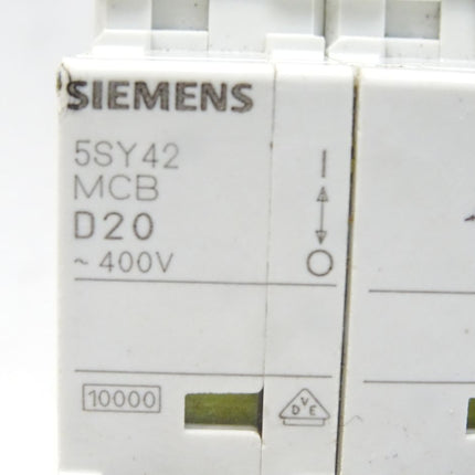Siemens 5SY42 MCB D20 5SY4220-8 Leitungsschutzschalter - Maranos.de